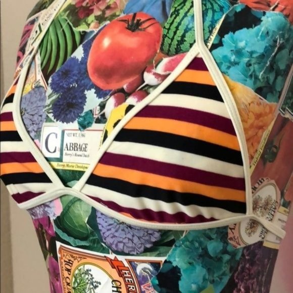 H&M Stripes Triangle Bikini Top - Picture 2 of 6